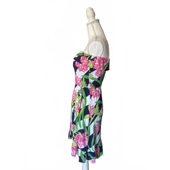 Lilly Pulitzer Floral Strapless Summer Dress, XS - Picture 2 of 6